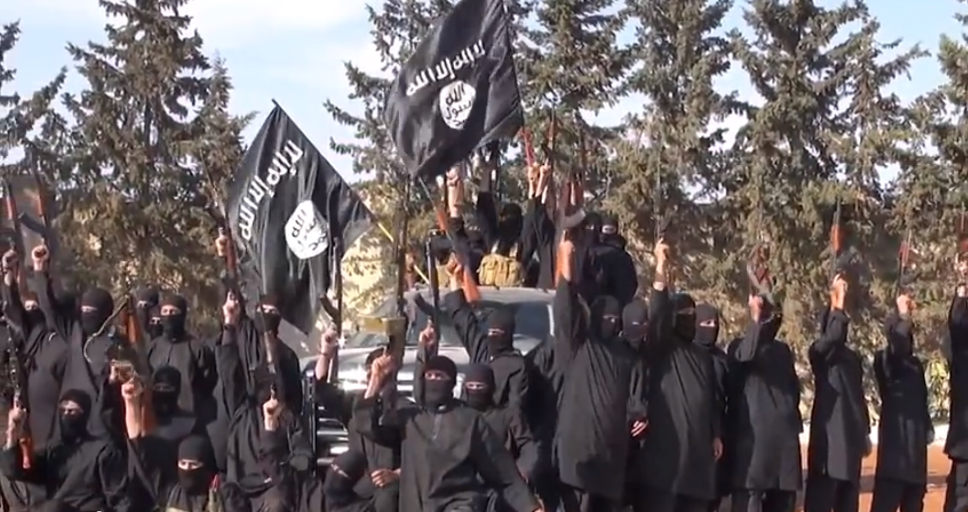 פעילי דאעש בסוריה (צילום מסך: יוטיוב)