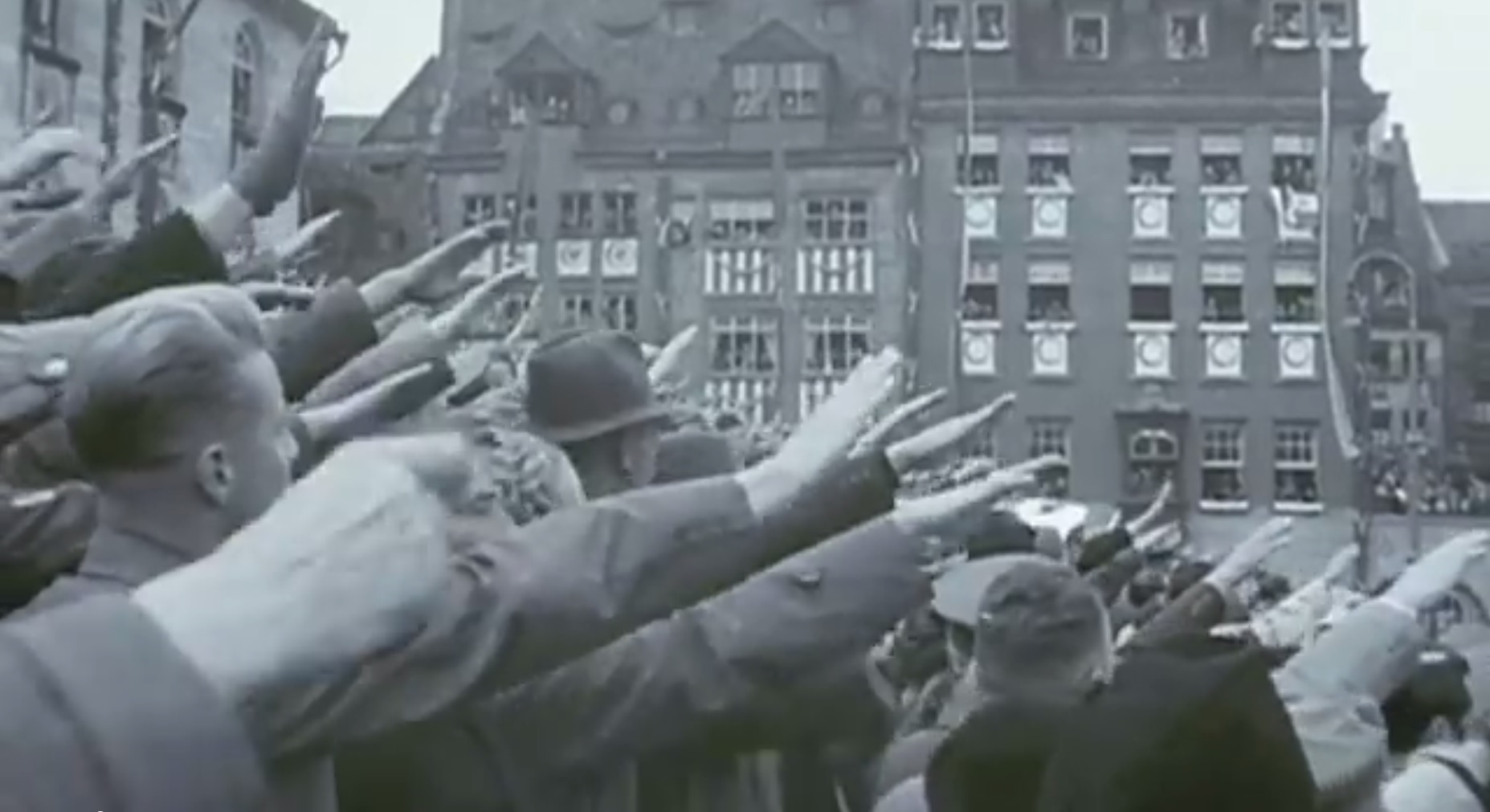 גרמנים בגרמניה הנאצית (צילום מסך: יוטיוב)