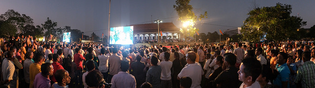 טקס השבעת הנשיא סיריסנה (תמונה: Indi Samarajiva, CC by 2.0)