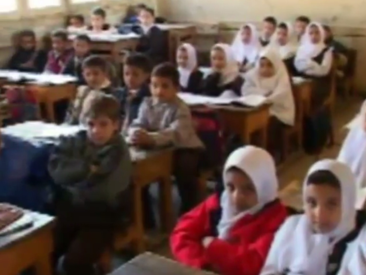 בית ספר יסודי במצרים (צילום מסך: יוטיוב)