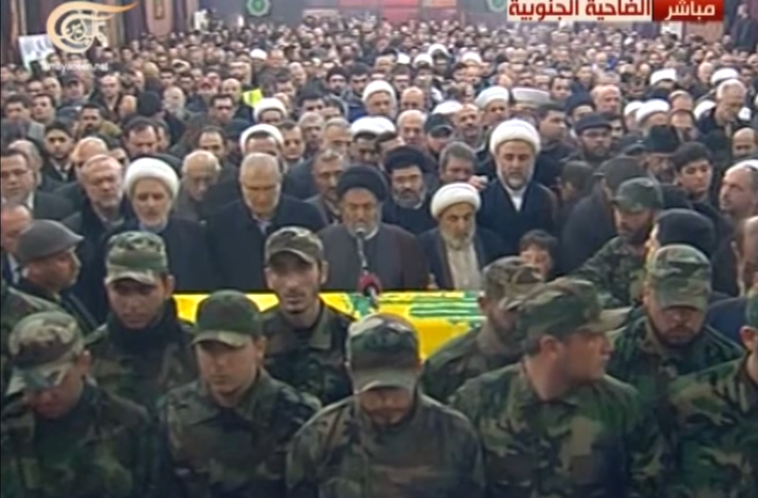 לווייתו של עימאד מורניה בלבנון (צילום מסך)
