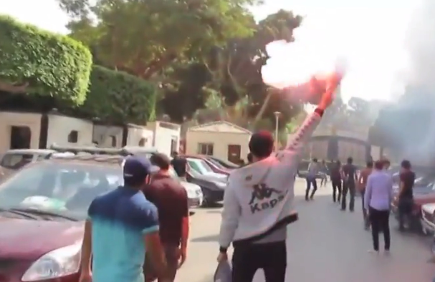 מהומות הסטודנטים במצרים (צילום מסך: יוטיוב)
