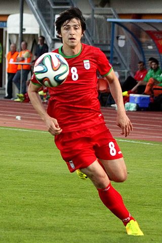 סרדאר אזמון, כוכב הכדורגל של נבחרת איראן (תמונה: Steindy)