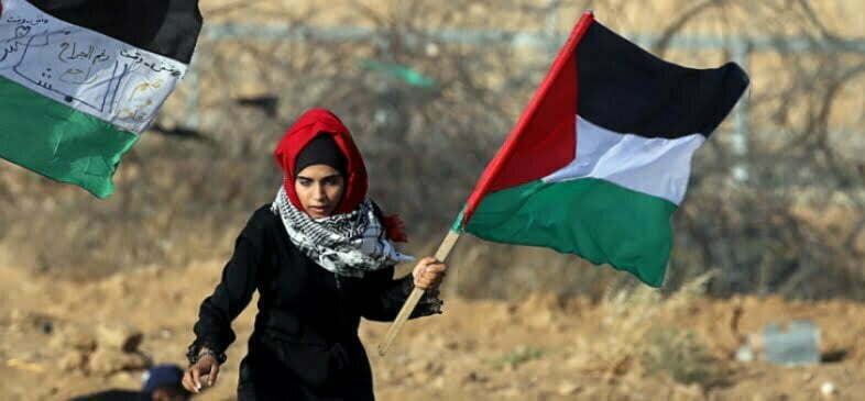 הנשים הפלסטיניות יוצאות למאבק