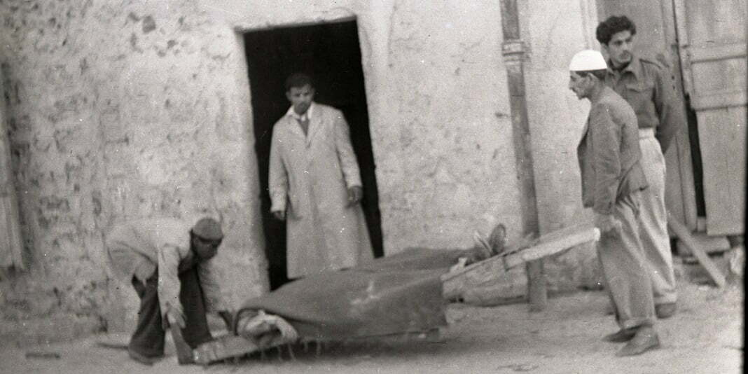 פועלים ערביים. צילום: בנו רוטנברג, מתוך אוסף הספרייה הלאומית