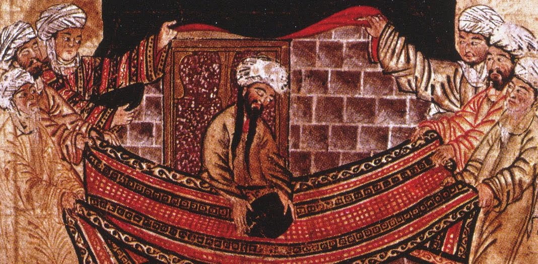 מיניאטורה מתוך ג'אמע אל־תאריח' לרשיד אל־דין, פרס, המאה ה-14.