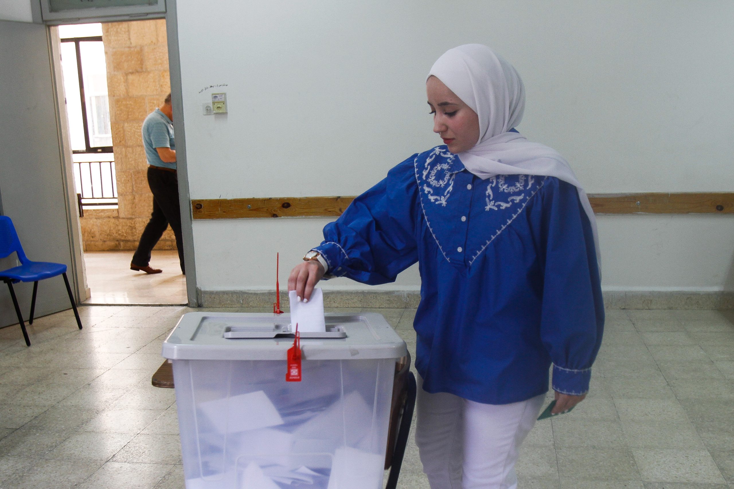 בחירות להתאחדות הסטודנטים באוניברסיטת א-נג'אח בשכם. צילום: Flash90